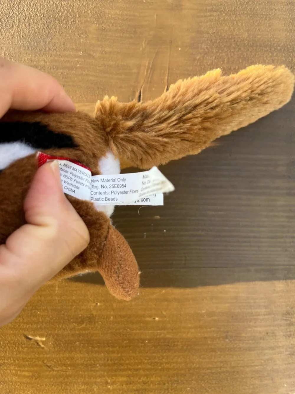 Plush Chipmunk Toy for Small Pets - Brown and White